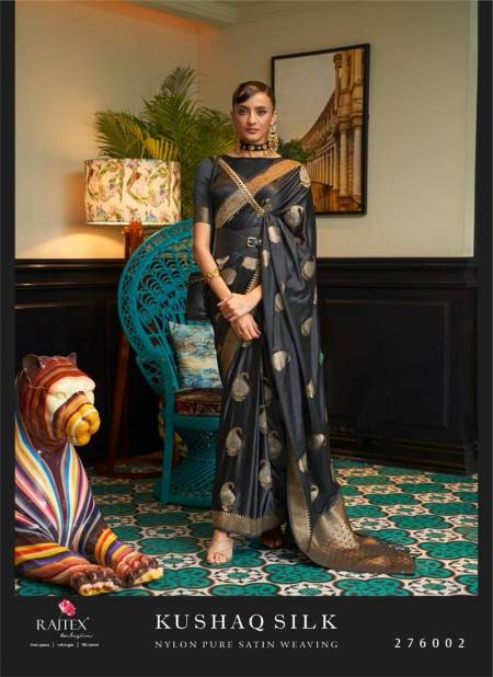 Kushaq Silk By Rajtex 276001 TO 276006 Series Wedding Wear Saree Manufactures Catalog